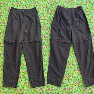 Brown nylon cargo pants